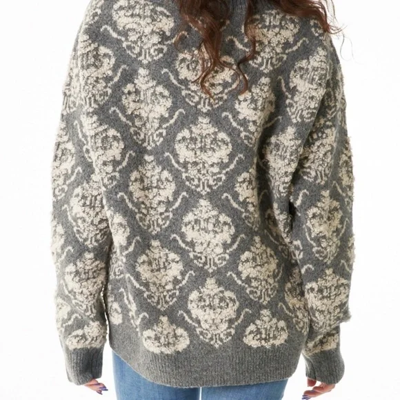 En Créme V-Neck Button Down Sweater Cardigan Success - Picture 4 of 4